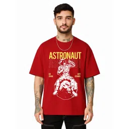 Be Crazy Men Graphic Printed Round Neck Cotton Oversized T-shirt-picture-30