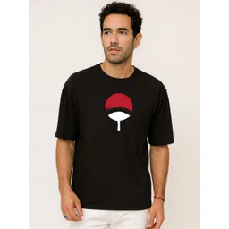 Be Crazy Men Graphic Printed Round Neck Cotton Oversized T-shirt-picture-14