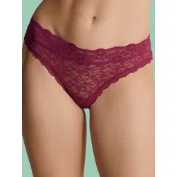 BE IN LOVE Self Design Nylon Low-rise Outer Elastic Hipster Briefs-picture-20