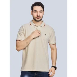 BE POSITIVE Brand Logo Printed All Seasons Polo Collar Cotton T-shirt-picture-34