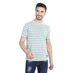 BE POSITIVE Men Striped Round Neck Regular Fit T-shirt-picture-21