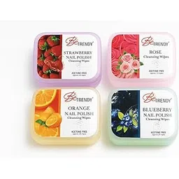 Be Trendy Nail Paint Remover Wipes | Easy & Hassle Free Nail Polish Removal Suit Case Shape Set of 4-picture-35