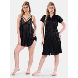 Be You Floral Lace Baby Doll With Robe-picture-24