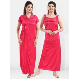 Be You Satin Maxi Nightdress With Robe-picture-36