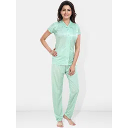 Be You Satin Shirt & Lounge Pant Night Suit-picture-24