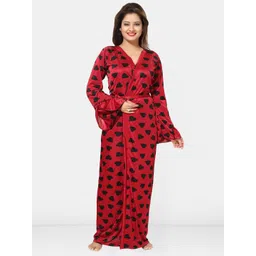 Be You Women Conversational Printed Maxi Nightdress-picture-27