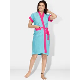 Be You Women Cotton Anti-bacterial Super Soft Bath Robe With Belt-picture-40