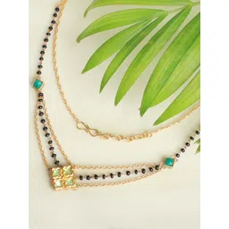 BeAbhika Gold-Plated Kundan Quad Mangalsutra-picture-31