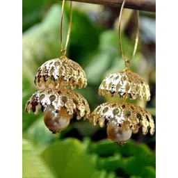 BeAbhika Layered Dome Shaped Jhumkas-picture-28