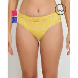 beach curve Pack Of 3 Women Floral Print Hipsters with Elasticated Waist-picture-13