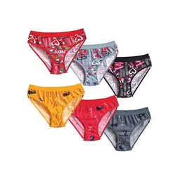 beach curve Women Pack of 6 Printed Briefs with Elasticated Waist-picture-37