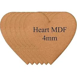 Beads & Craft: Heart Shaped MDF Boards/Cutouts for Art & Craft Projects, Resin, Lippan, Mandala, Painting, Wall Hanging, Clock Making, Decoration (Pack of 6 pcs) (6 Inch)-picture-13