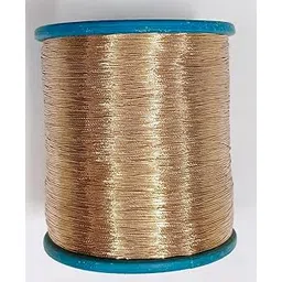 BeadsnPearls Copper Zari Thread for Embroidery, Beading, Jewelry Making, Tassel Making, Bridle Purse Making, Crafts Projects, DIY E.T.C (1 Spool- 1000 Meter)-picture-11