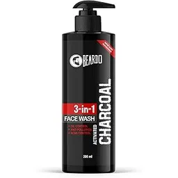 Beardo 3-in-1 Activated Charcoal Face Wash| Deep Cleanse, Exfoliate & Detoxify | All-in-One Face Wash for Oily Skin, Dirt & Pollution Removal | Oil Control Face wash for men 200ml-picture-12