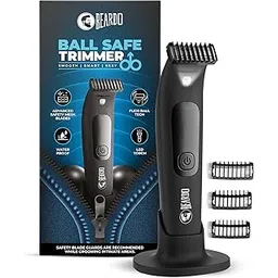Beardo Ball Safe Trimmer for Men | Fast charging trimmer men for private parts, beard, body | IPX7 Waterproof Trimmer with Safe Flexible Blades | Body Grooming Kit - No Nicks or Cuts, Powerful Motor, Type C, Fast Charging, 110-Min Runtime-picture-29