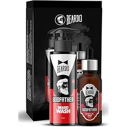 BEARDO Godfather Combo Beard Oil and Beard Wash For Men | Nourishment Cleanses | Purifying & Hydrating Skin Cleaner With Avocado, Argan Oil | Shiny Patchy & Fast Beard Growth-picture-32