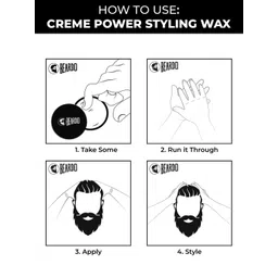BEARDO Men Creme Power Hair Styling Wax - 75 g image 4