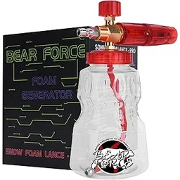 BEARFORCE Pressure Washer Brass Foam Cannon Foam Generator Snow Foam Lance with 1/4” Quick Connector & 1.25mm & 1.10mm Nozzle for Portland Husky Ryobi Greenworks Pressure Washer-image-34