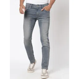 BEAT LONDON by PEPE JEANS Men Clean Look Low-Rise Light Fade Cotton Jeans-picture-16