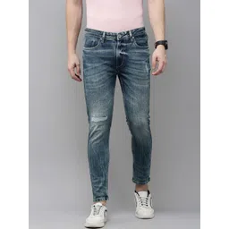 BEAT LONDON by PEPE JEANS Men Super Skinny Fit Mildly Distressed Stretchable Jeans-picture-36