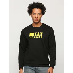 BEAT LONDON by PEPE JEANS Typography Printed Pullover Sweatshirt-image-4