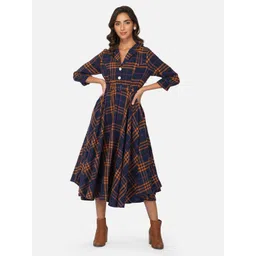 Beatnik Checked Midi Dress-picture-14