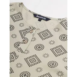 Beatnik Light Green Geometric Printed Kurti image 2