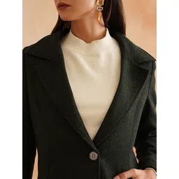Beatnik Notched Lapel Single-Breasted Blazer image 4