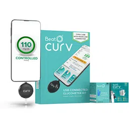 beato CURV Smartphone | Sugar Test Machine with 25 Strips & 25 Lancets Glucometer-picture-16