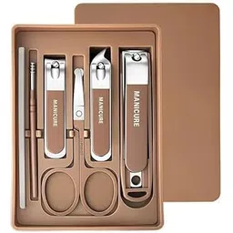 Beauté Secrets Nail Cutter Set | Manicure Pedicure Kit | Nail Grooming Set | Nail Care Kit | Stainless Steel Nail Cutter | Professional Manicure Set | Pedicure Tools Kit for Men & Women, Brown-picture-11