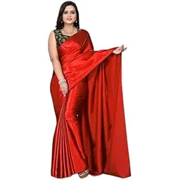 Beautiful Self Design Crepe saree_ CP MATKA SATIN RED-picture-17