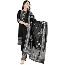 Beautifull Design Three Piece Suit for Womens, 3/4 Sleeves with Pant and Dupatta-picture-55