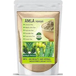 Beautoherb Natural Amla powder for Hair And Skin 100Gm-picture-56