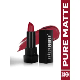 Beauty People Pure Smooth & Light Weight Long Wear Matte Lipstick- 3.8 g - Red Zepellin-picture-40