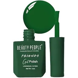 Beauty People Friend's Nail Gel Polish | Matte Finish & Long-Lasting Wear Nail Polish | Quick Dryng Nail Paint | Paraben Free | Salon Like Finish Nail Polish For Women BP 06, 12ml (Dark Green, Dark Green)-picture-35