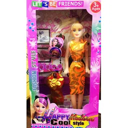 beauty world Stylish Long Hair Set Doll and (8 Pair Shoes ) Angel Doll for Kids(Pack of 1-picture-21