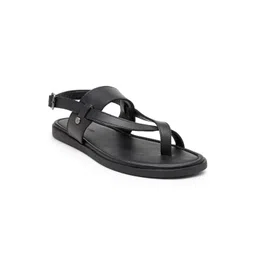 BEAVER Men Open One Toe Leather Comfort Sandals With Buckle-picture-29