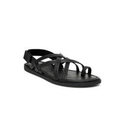 BEAVER Men Open Toe Leather Comfort Sandals With Velcro Closure-picture-22