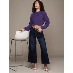 bebe All Day Cable Knit 2-in-1 Crop Pullover-picture-37