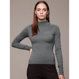 bebe Exclusive Collection Rivet Detail Sweater-picture-26