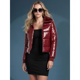 bebe Faux Fur Collar Puffer Jacket-picture-34