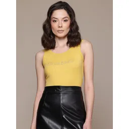 bebe Season Staples Brand Logo Embellished T-shirt-picture-14