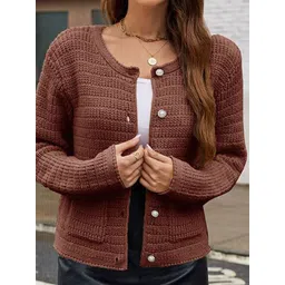 bebe Women Cable Knit Cardigan image 3