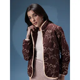 bebe Women Embroidered Boucle Tailored Jacket-image-8