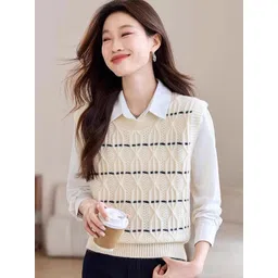 bebe Women Striped Sweater Vest-picture-16