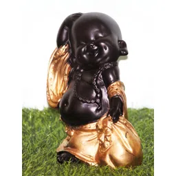BECKON VENTURE Gold-Toned & Black Buddha Idol Showpiece-picture-14