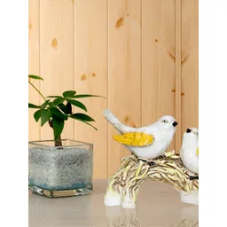 BECKON VENTURE White & Yellow Medium Figurine Showpiece-image-15