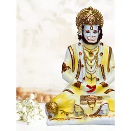 BECKON VENTURE White & Yellow Tiny Religious Idol Showpiece-image-35