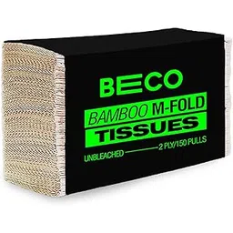 Beco Bamboo Multi-Fold Tissue Papers, 150 Pulls, 42 GSM, 100% Natural, Unbleached and Eco Friendly-picture-29