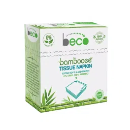 BECO 2 ply White Bamboo Serving Napkins (Box of 24 Pack)-picture-28